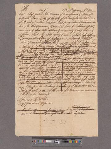 Mary Lisle deposition relating to witnessing of an Indian deed