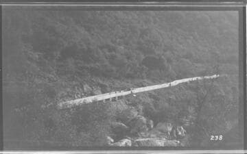 The flume at the Middle Fork branch at Kaweah #3 Hydro Plant