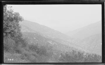 A view up Middle Fork of the planned locality of Kaweah #5 Hydro Plant