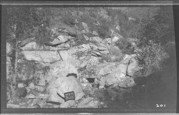 A man working at the Marble Fork Headworks at Kaweah #3 Hydro Plant
