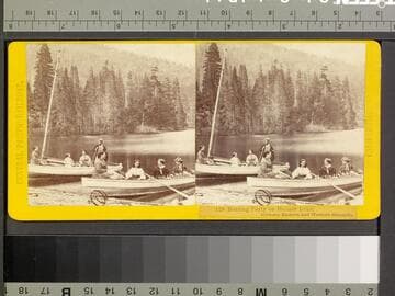 128. Boating Party on Donner Lake, between Eastern and Western Summits
