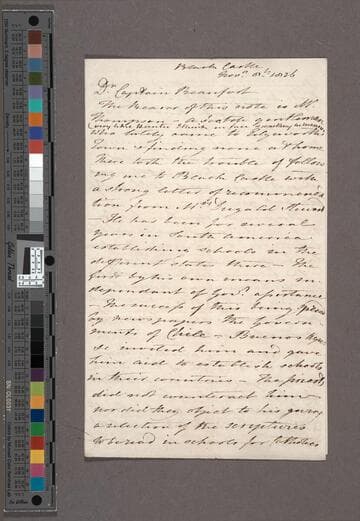Edgeworth, Maria.  Letter to [Sir Francis] Beaufort