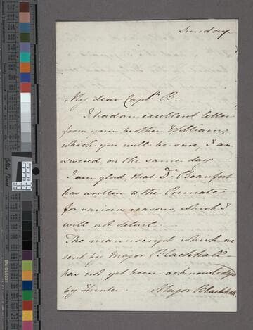 Edgeworth, Richard Lovell. Letter to Sir Francis Beaufort