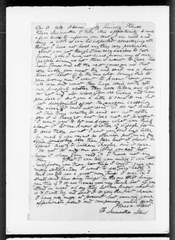 Stout family correspondence [microform] : 1836-1859