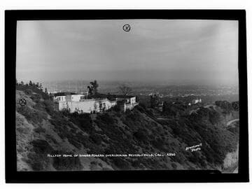 Hilltop home of Ginger Rogers, overlooking Beverly Hills, Cal