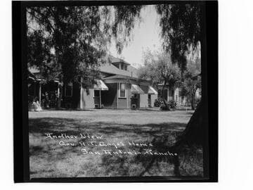 Another view- Gov. H.T. Gage's home, San Antonio Rancho
