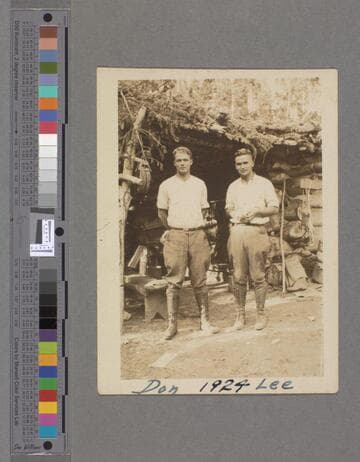 Donald W. Whittier with Leland K. Whittier Summer 1924