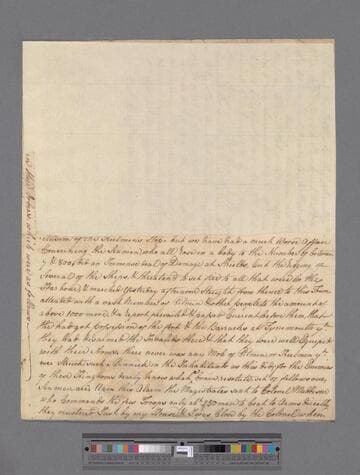 Archdeacon, William. Letter to Elizabeth (Robinson) Montagu