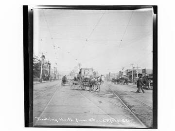 Looking north from 9th and Main Sts