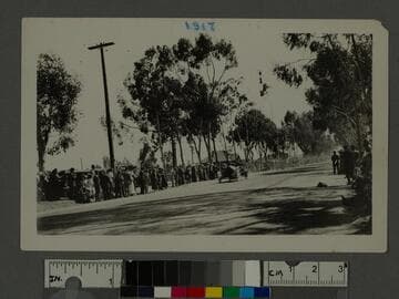 Santa Monica road race on Wilshire Blvd