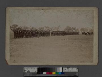 National Guard soldiers at Camp Santa Monica