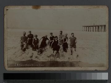 Santa Monica bathing scene