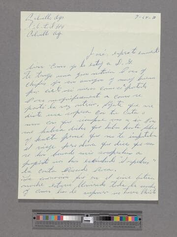 Letter from María Concepción Alvarado (Calvillo, Aguascalientes) to José Chávez Esparza (Brawley, California)