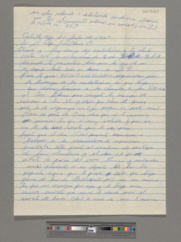 Letter from Jesús Lozano (Calvillo, Aguascalientes) to Paco Chávez Esparza (Brawley, California)