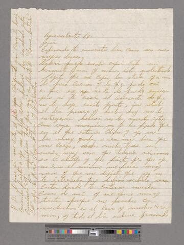 Letter from María Concepción Alvarado (Calvillo, Aguascalientes) to José Chávez Esparza (Brawley, California)