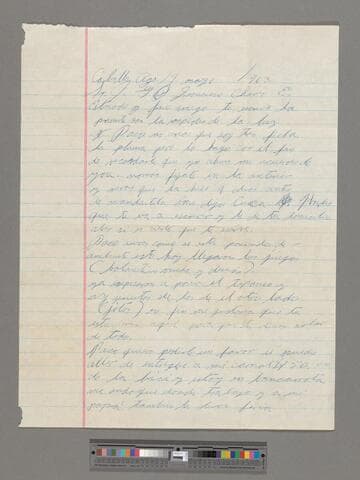 Letter from Jesús Lozano (Calvillo, Aguascalientes) to Paco Chávez Esparza (Brawley, California)
