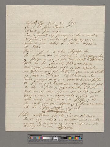 Letter from Jesús Lozano (Calvillo, Aguascalientes) to Paco Chávez Esparza (Brawley, California)