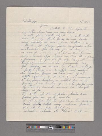 Letter from María Concepción Alvarado (Calvillo, Aguascalientes) to José Chávez Esparza (Brawley, California)