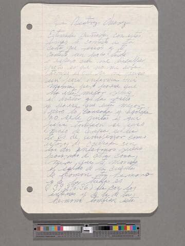 Letter from Maura Chávez (Calvillo, Aguascalientes) to Beatriz Chávez (San José, California)