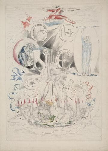 Illustrated manuscript of Genesis : first title page