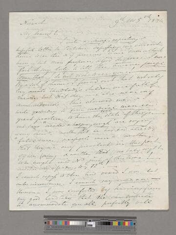 Opie, Amelia (Alderson).  Letter to Eliza (Alderson) Briggs