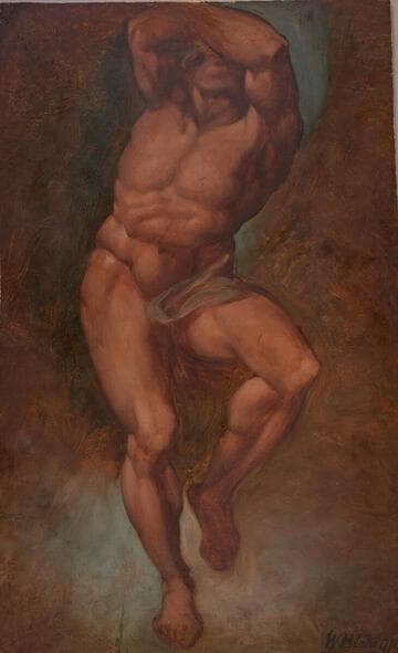 Figure from Michelangelo's "Last Judgment"