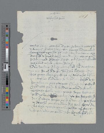 Martín de Guzman letter to Gonzalo Pizarro