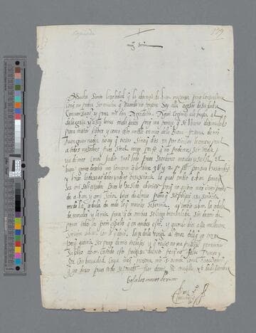 Pedro Muñoz letter to Pedro Guillén