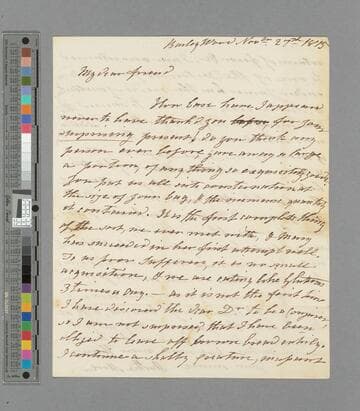 Martha More. Letter to Mrs. Lovell