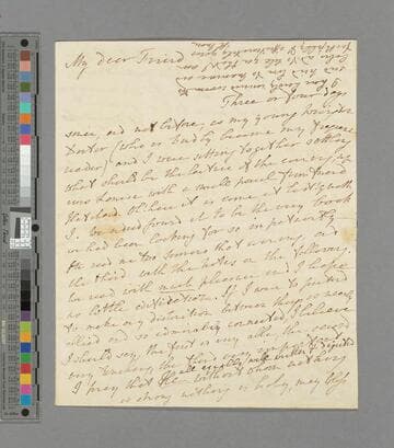 Hannah More. Letter to Rev. Charles Hoare