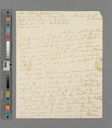 Hannah More. Letter to Rev. Charles Hoare