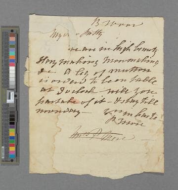 Martha More. Letter to Patty Linton