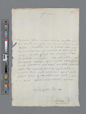 Diego Velazquez de Acuna letter to Gonzalo Pizarro