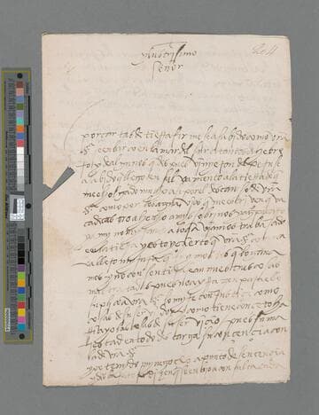 Hernando Pizarro letter to Blasco Núñez Vela