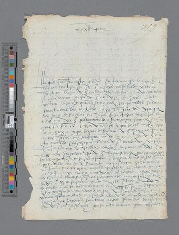 Pedro de Paz letter to Gonzalo Pizarro