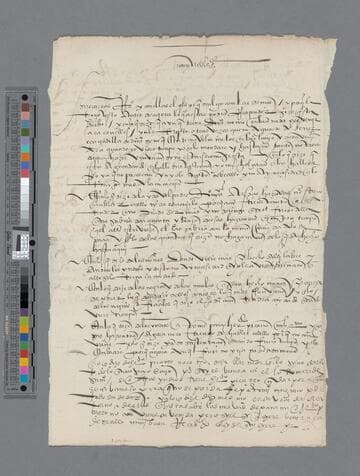 Gonzalo Pizarro letter to Pedro de Soria
