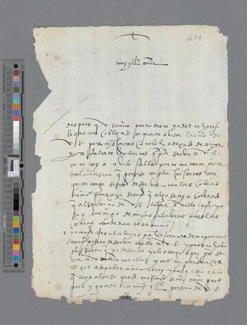 Martín de Andres letter to Gonzalo Pizarro