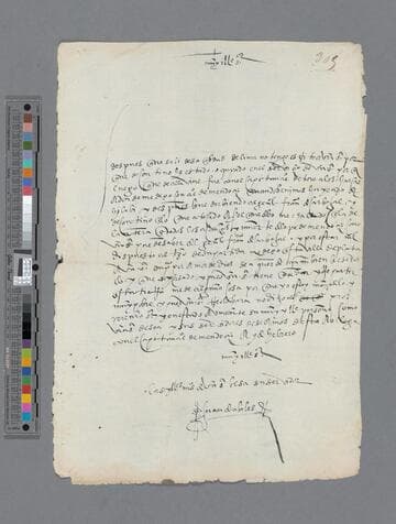 Juan de Aviles letter to Gonzalo Pizarro