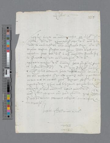 Martín de Almendras letter to Gonzalo Pizarro