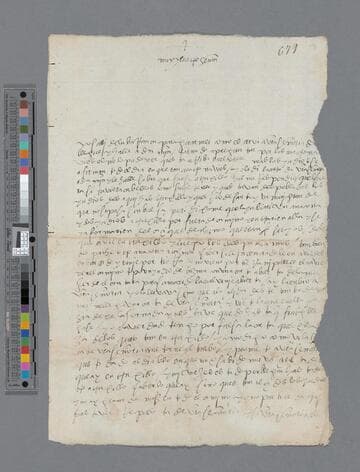 Martín de Olmos letter to Gonzalo Pizarro