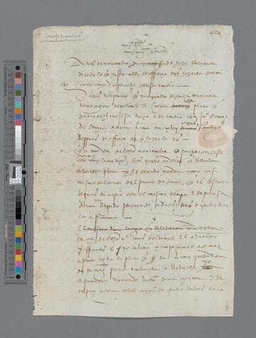 Pedro de la Gasca, Bishop, draft document to El Consejo de Indias