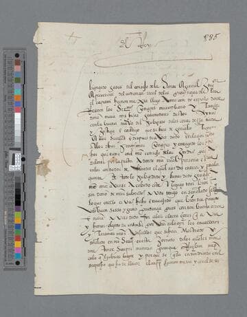 Carlos V, Emperor of Germany and King of Spain, letter to Pedro de la Gasca, Bishop