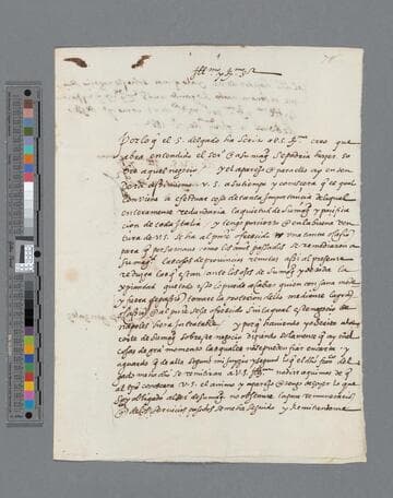 Alonso Gonzalez letter to Pedro de la Gasca, Bishop