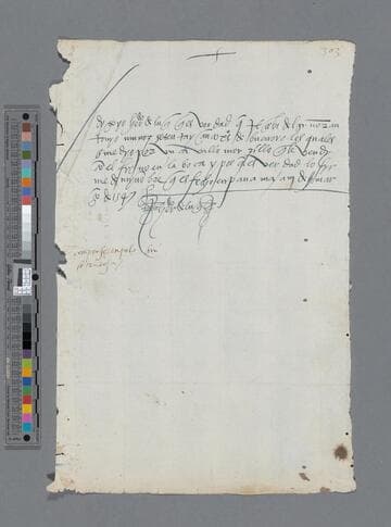 Hernando Luque document to Antonio Muñoz: Reciept