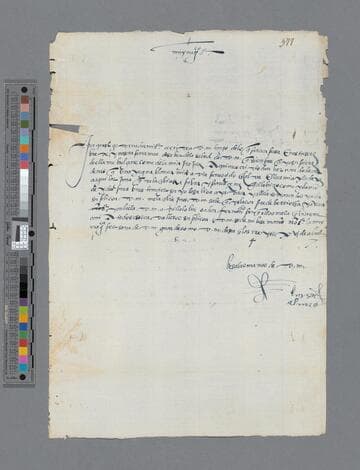 Luis de Almao letter to Alonso de Mercadillo