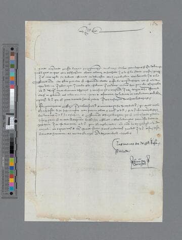 Francisco de Carvajal letter to Gonzalo Pizarro