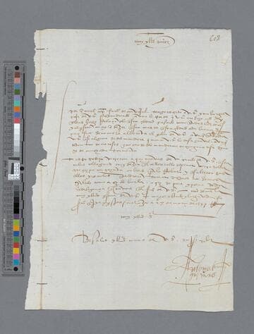 Antonio de Quiñones letter to Gonzalo Pizarro