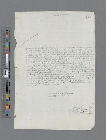 Pedro Broncano letter to Gonzalo Pizarro