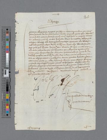 Felipe II, King of Spain, letter to the Governor of Popayan