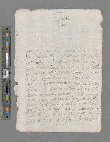 Luis de Toledo letter to Gonzalo Pizarro